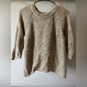 Cream Zara Knit Top Size M